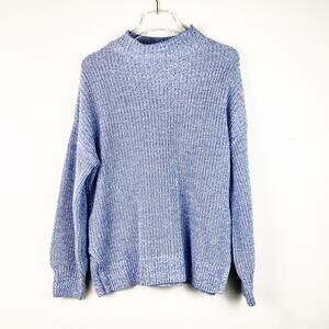 cupcakes & cashmere Mock Neck Marled Knit Sweater Medium NWT